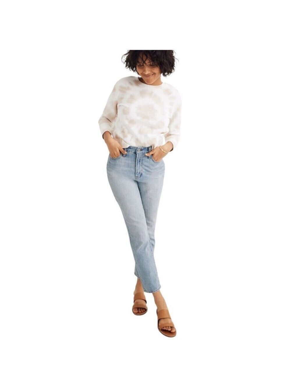Madewell The Curvy Perfect Vintage Jean In Fitzgerald Wash Sz 27